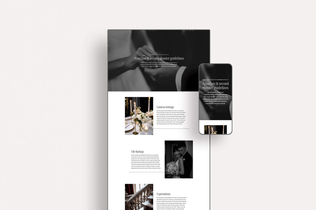 Anabel Associate & Second Shooter Guidelines