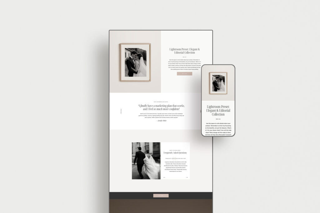 Digital Product Page