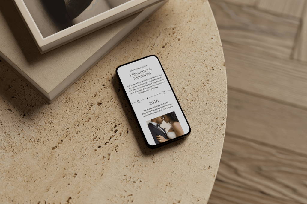 Animated Timeline Showit Canvas