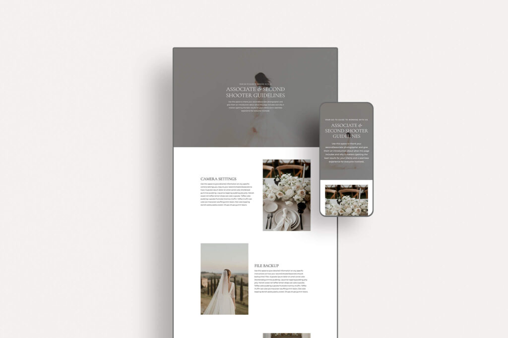 Nora Associate & Second Shooter Guidelines