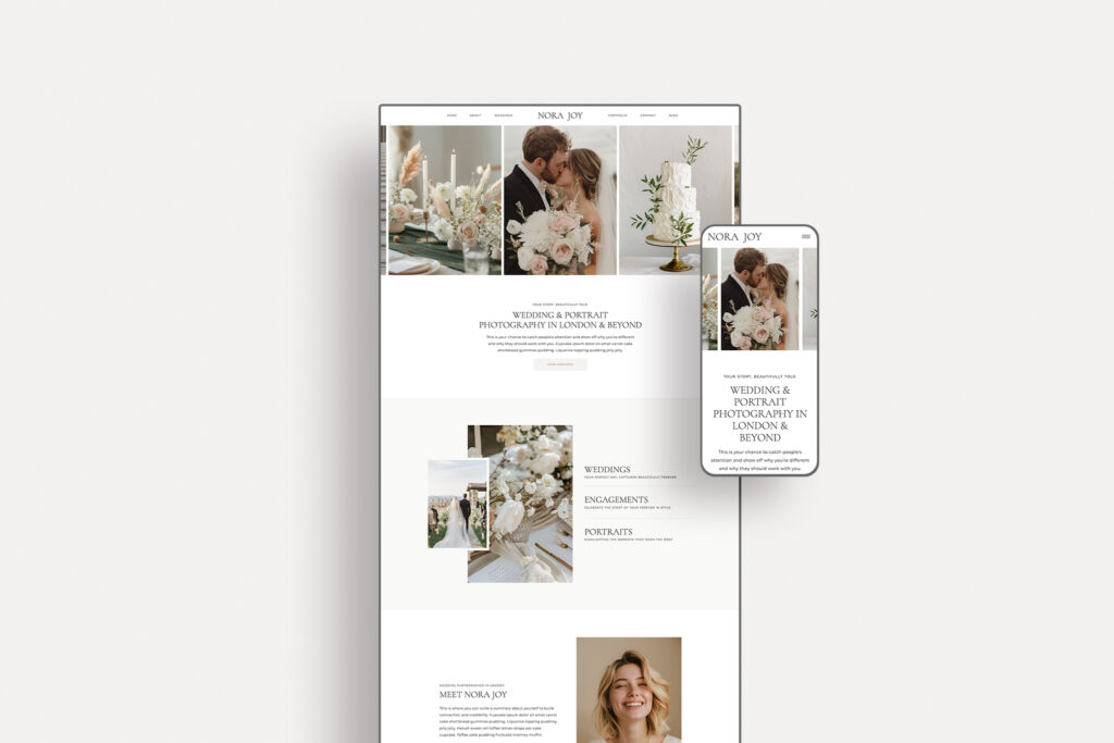 Nora Showit Website Template