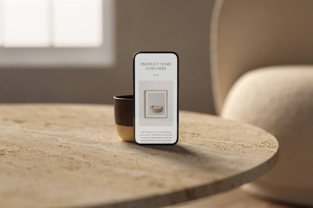 Nora Digital Product Shop Page