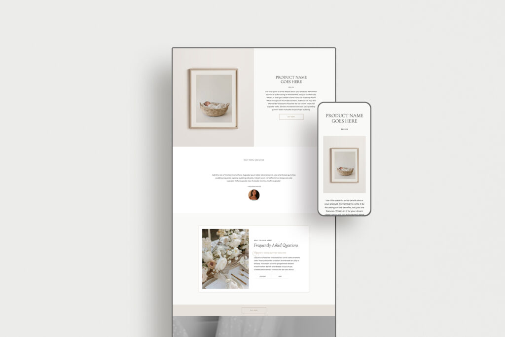 Digital Product Page