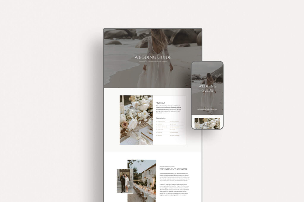 Nora Client Experience Wedding Guide