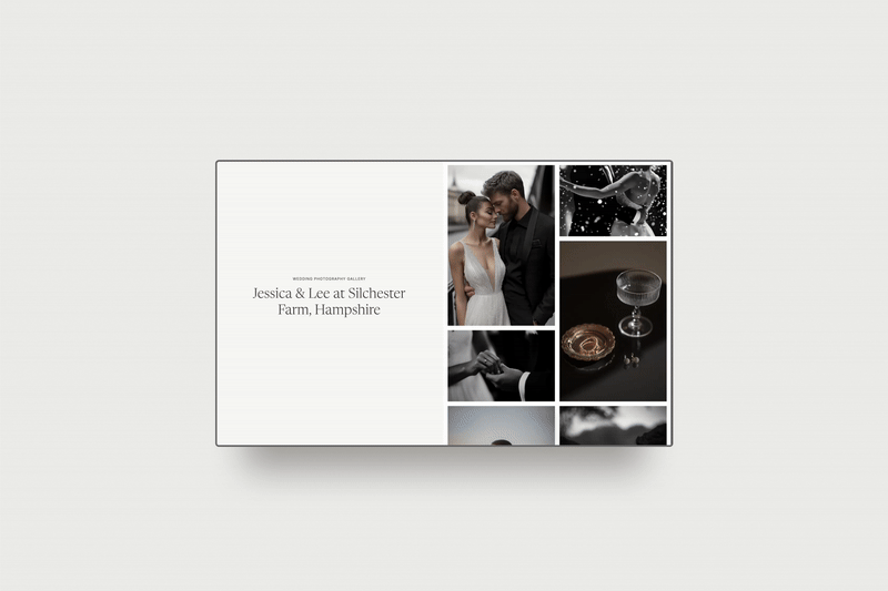 Showit Split Scroll Photography Portfolio Gallery