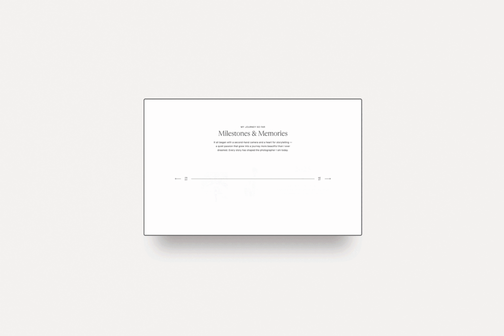 Animated Timeline Showit Canvas